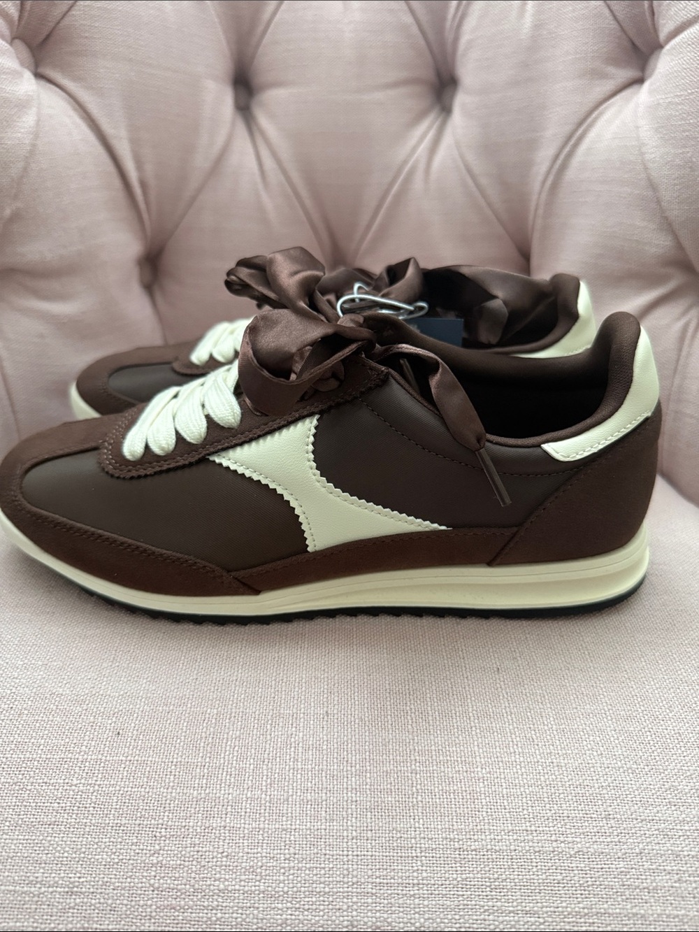 Universal Thread Brown and Cream Athletic Sneakers - Picture 3 of 4